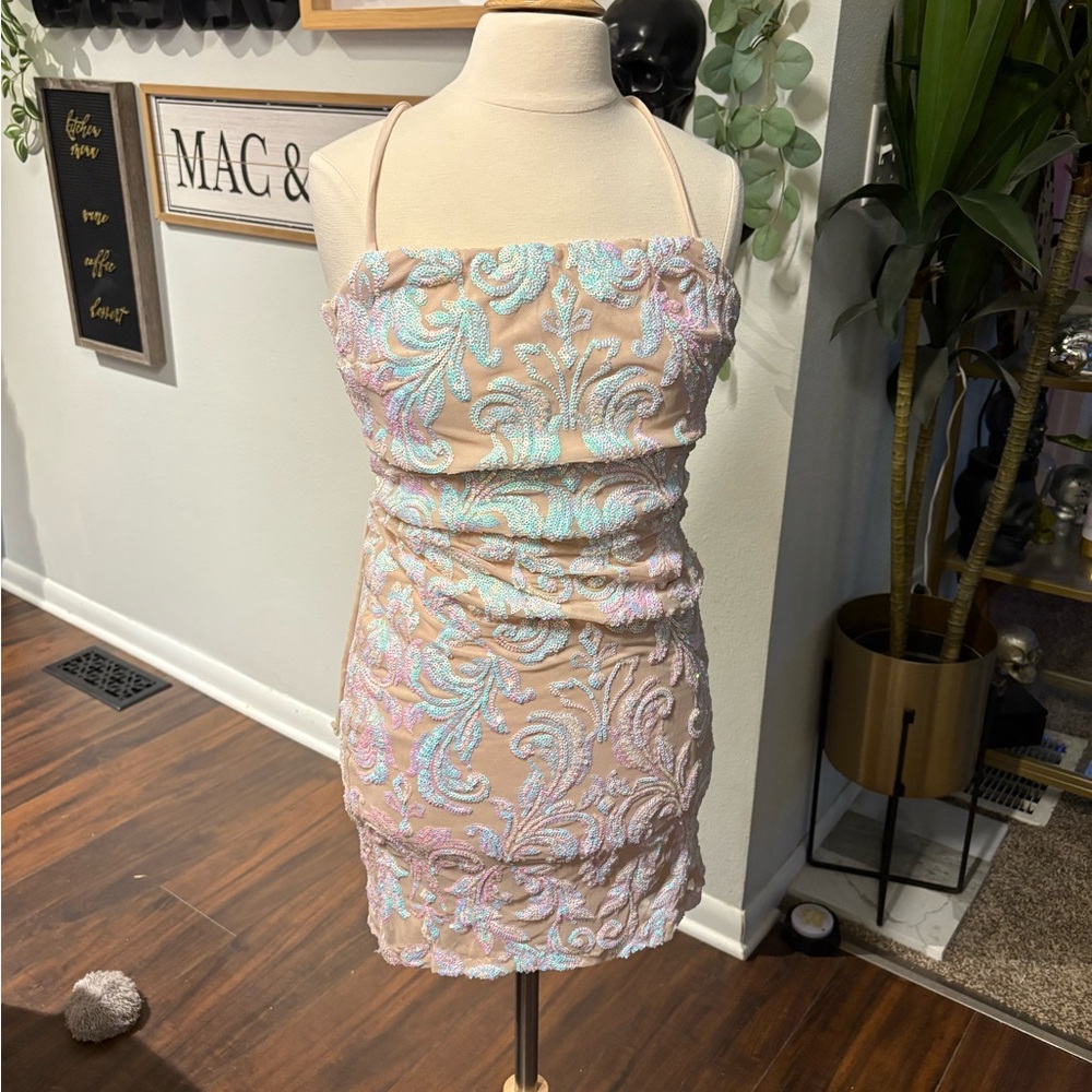 Elegant Sequin Embellished Dress